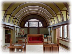 Frank Lloyd Wright’s Dana House Prairie Style home, detailed architectural plans