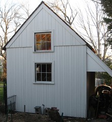 Timber Frame Shed Plans size 12′ x 16′ with 2 doors, printed plans on 8 1/2×11