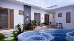 33×65 Feet House Plans 10×20 Meter 3 Bedrooms with Swimming Pool (A4 Hard Copy)