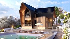 Shift Barn House 3 Bed, Terrace, Balcony CAD Blueprints Metric/Imperial