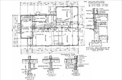 25’x47′ House Plans – Detailed Floor Plan with 2 Bedrooms
