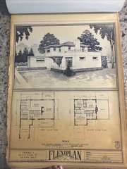 Vintage 1948 MCM Contemporary Home Blueprint Triflex Service Washington DC Plan