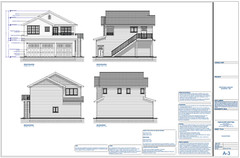Triple Car / 3 Car Garage Plan / Blueprints With Livable Space Above – 33 x 30