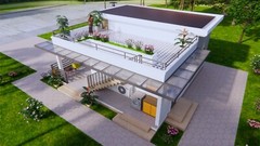 26×25 Feet Small House Design 8×7.5 Meter 2 Bed 1 Bath PDF & A4 Hard Copy