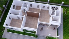 49×30 Feet House Design Plan 15×9 Meter with 3 Beds PDF Plan (A4 Hard Copy)