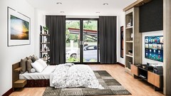 Mini House Designs 10.7×10.5 Meter 35×34 Feet 2 Bed Flat Roof PDF (A4 Hard Copy)