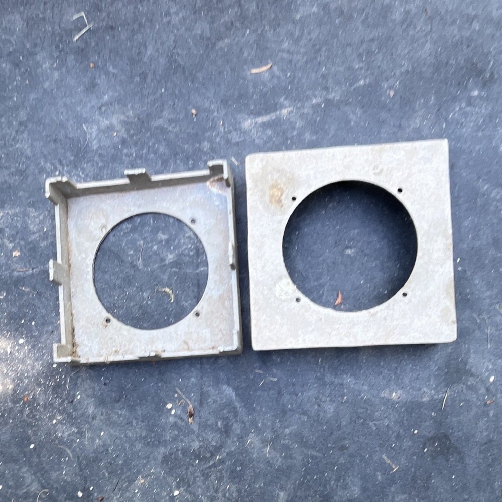 Two Posts Brackets, 10”x10” Square 2” rise (Cast Metal)