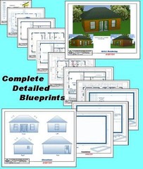16x24EM Cabin Plans Package, Blueprints, Material List
