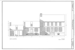 Traditional Colonial American home, brick home, historic architectural plans