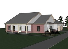 Abbigale 2161G 3 SIDING-BRICK home, house plan 4 beds, 2.5 baths PDF