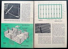 Log Cabin Home Camp 20’ x 30’ 1961 HowTo Build Design PLANS Custom Pre Fab