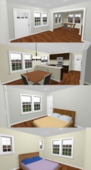 36×24 House — 2 Bedroom 2 Bath — 864 sq ft — PDF Floor Plan — Model 8D