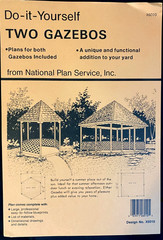 DIY Gazebo Blueprints National Plan Service X6010 Vintage 1989 Plans Complete