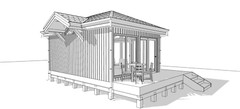 25×18 Backyard Office / Bar / Tiny House Architectural Build Plans PDF Download