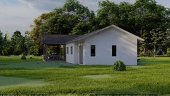 33×69 House plans — 4 Bedroom 3 Bath — 1587 sq ft — PDF Floor Plan