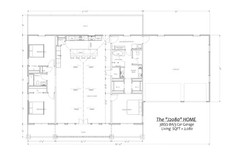 2,080 Sqft (Living) Modern Farm House with – 3 Bedrooms and 2 Baths with Garage