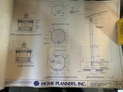 Blue Prints For Gazebo 1995 By Home Planners Inc.
