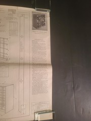 VTG Sears Wood Wine Bottle Rack Blueprint Plans Instruction Sheet