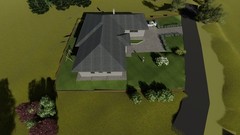 Modern 3 Bedroom 1.5 Bathroom House Floor Plans Blueprints CAD, 1953SQFT/181.4m2