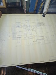 Vtg 1964 Mid Century Modern House Blueprints Professional Owner Architect 1964