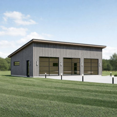 Modern 3 Car Garage Plans-Triple Garage Design Blueprints