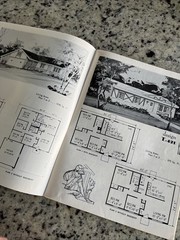 Vintage 1972 MCM Spanish Tudor Home Plans Design Catalog Blueprints Ranch Split