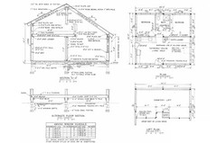 Tiny Home Building Plans Small House – 24′ x 22′ – 528sqft Main Floor + 302sqft
