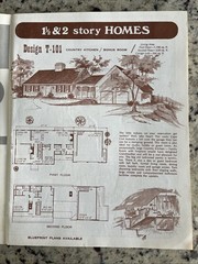 Vintage 1970 Cape Cod Salt Box Garrison Homes Plans Design Catalog Blueprints