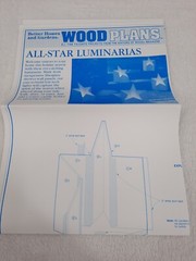 Better Homes and Gardens Wood Plans All Star Luminaria OFS #1049 Uncut