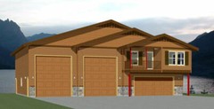 56×50 Apartment – 2-RV – 3 Br 2.5 Ba – PDF FloorPlan – 1,703 sqft – Model 1A