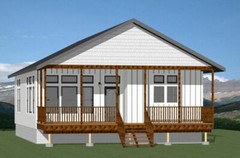 30×40 House — 2 Bedroom 2 Bath — 1,136 sq ft — PDF Floor Plan — Model 1A