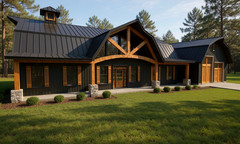 2400 Sqft Modern Barndominium 4bd/2.5ba/2 car garage – Arch Plans – PDF