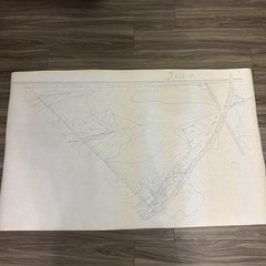 Vintage Architectural Site Plan Princeton NJ Landscape Drawings Blueprint Lot