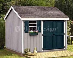 Shed Plans 8 x 10 Storage Utility Garden Building Blueprints Design #10810