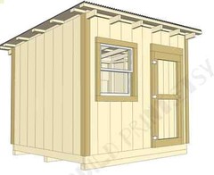 Lean To Shed Plans 8×10 – PDF + Video Download
