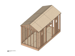 8’x16′ Shed Building Plans, 128 sq. ft.