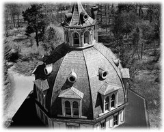 Victorian Octagon house plan, many bedrooms, porch, architectural PRINTED PLANS