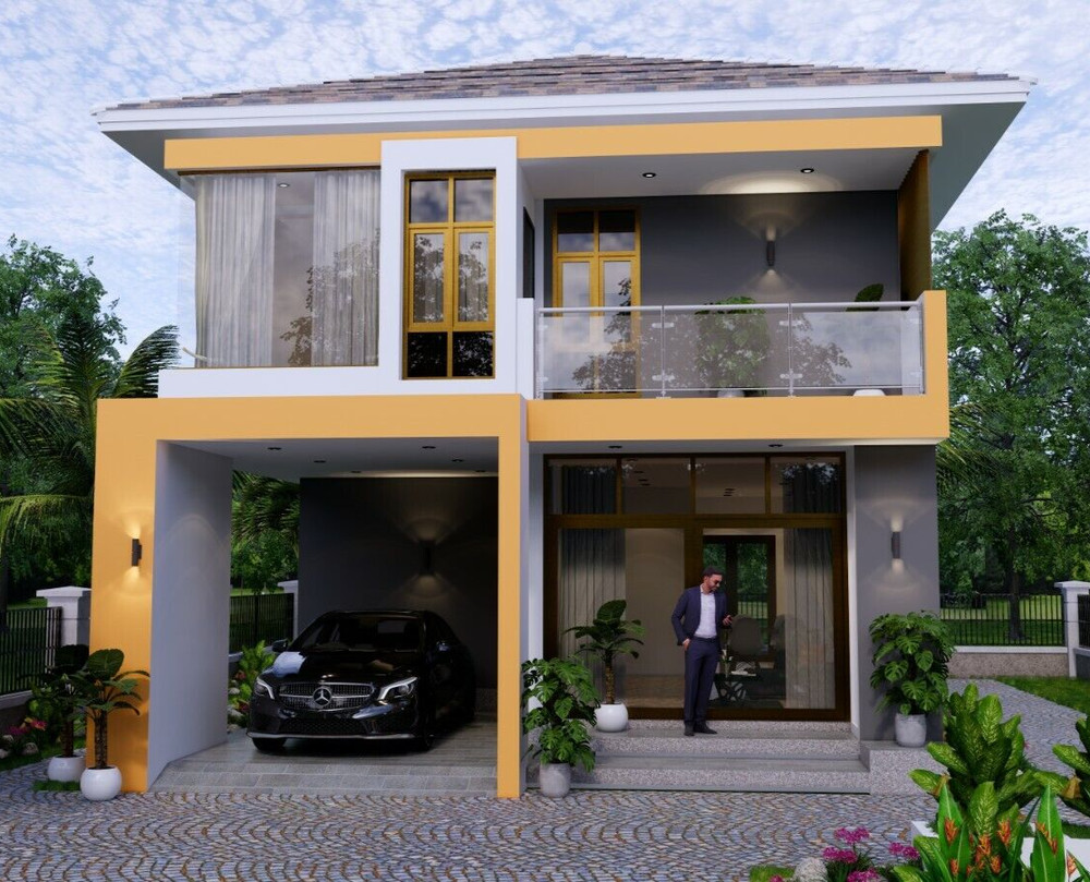 25×35 Small House Plan 7.5×9 Meter 3 Bedrooms PDF Full Plans (A4 Hard Copy)