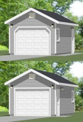 12×24 1-Car Garage — 288 sq ft — PDF Floor Plan — Model 1A