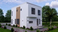23×30 Feet House Plan 7×9 Meter 3 Beds 3 Baths Terrace PDF Plan (A4 Hard Copy)