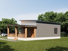 782 Sq Ft Residential Design Drawings | Printed Architectural 1 Bedroom
