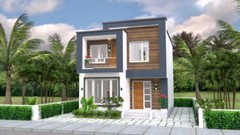 Small House Plan 21×25 Feet 6.5×7.5 Meter 2 Beds 2 Bath Flat Roof (A4 Hard Copy)