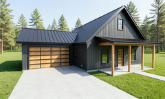 1,700 Sqft (Living) Modern Farm House with – 3 Bd, 2.5 Ba, 2 car garage