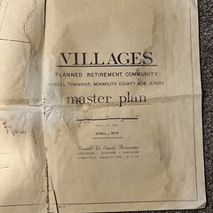 Vintage Blue Print Housing Plan For Retirement Community VILLAGES , NJ