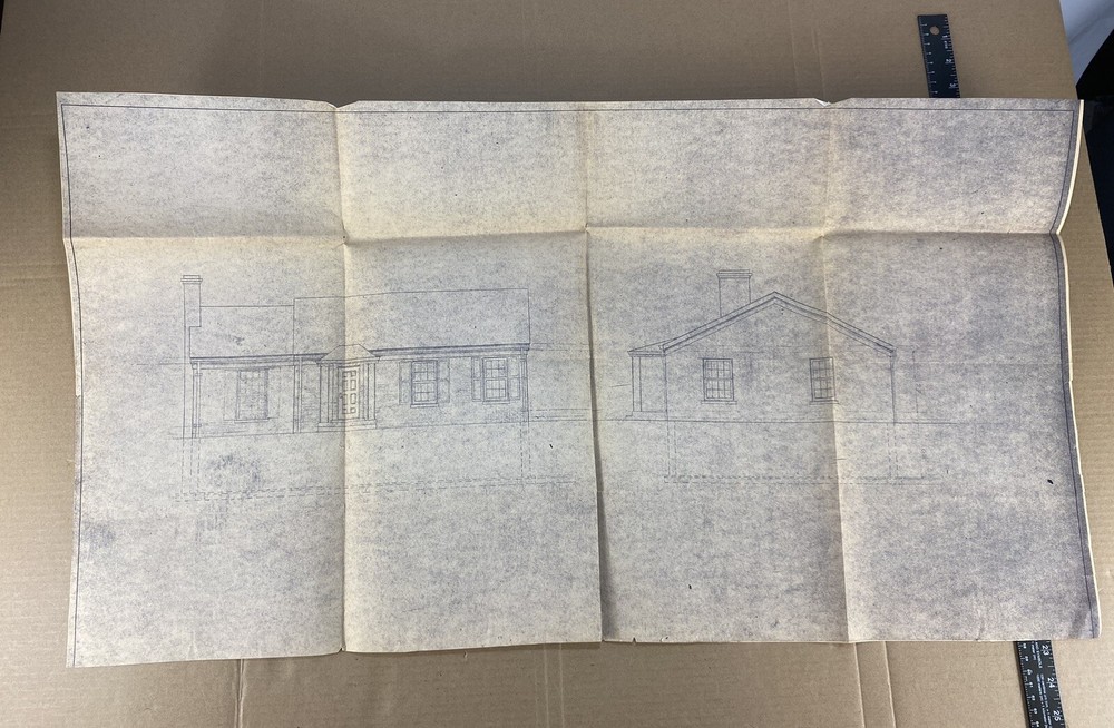vintage 50s mid century modern house blueprints/ house plans/ mcm/ california