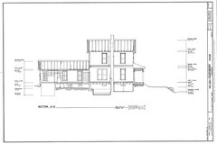 Victorian style home, wrap-around porch, 3 bedrooms, architectural prints