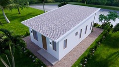 20×30 Feet Small House Design 6×9 Meter 2 Beds Shed Roof PDF Plan (A4 Hard Copy)