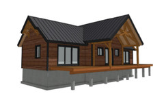 20′ x 24′ River Bend Cabin III Timber Frame Plan Set