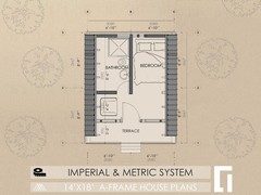 210 Sq Ft A Frame Cabin Plans House Plans Blueprints