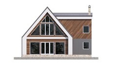43’x29’ 3 Beds, 4 Baths Cozy A-Frame House Architecture Plans PDF Download.